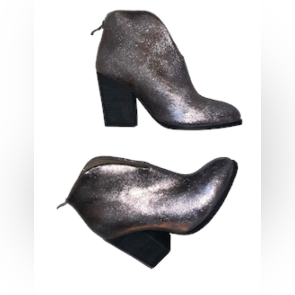 🔥 ANTELOPE boutique brand metallic leather ankle boots women’s size 38 7